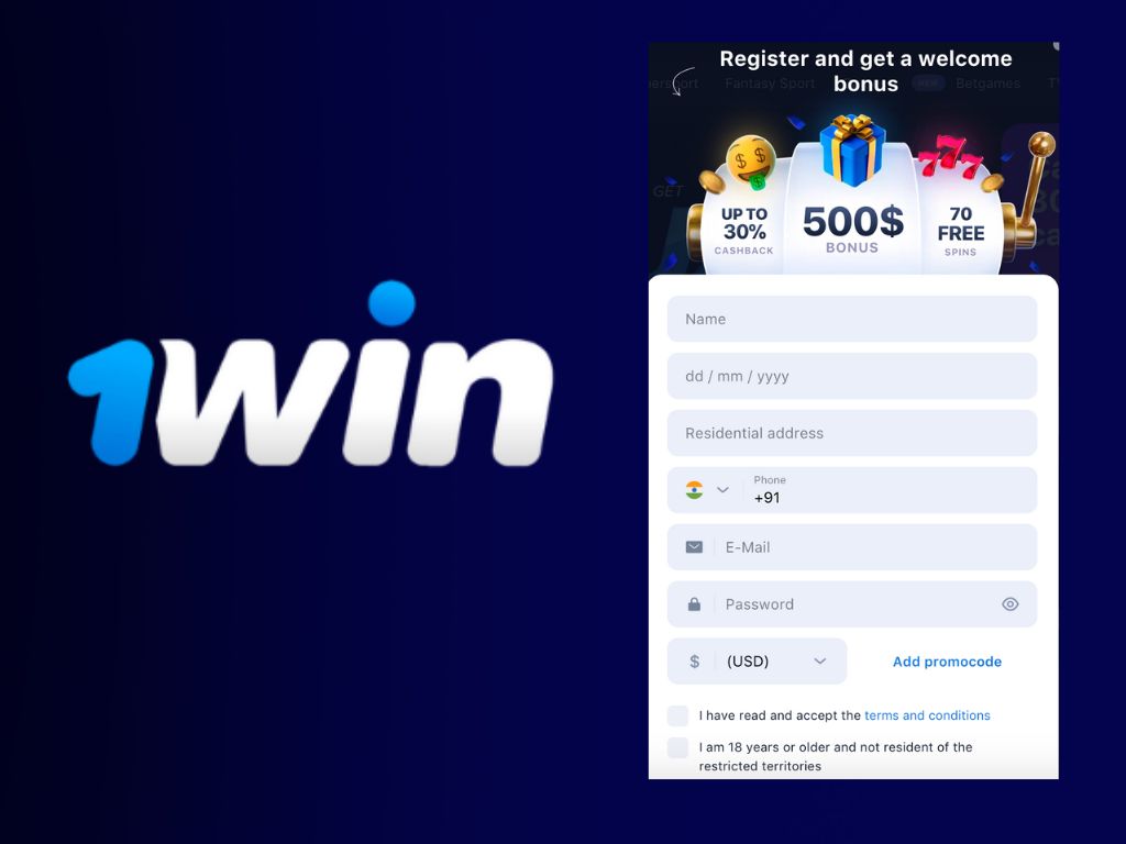 How to register at 1Win betting platform